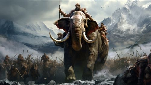 hannibal crossing the alps on elephant to invade italy.jpg