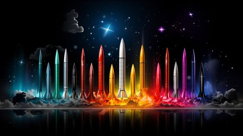 crayola_skyline_a_series_of_rockets_in_the_colors_of_the_rainbo_d3456744-dee8-42d9-a3f5-2a8d832c9758.png